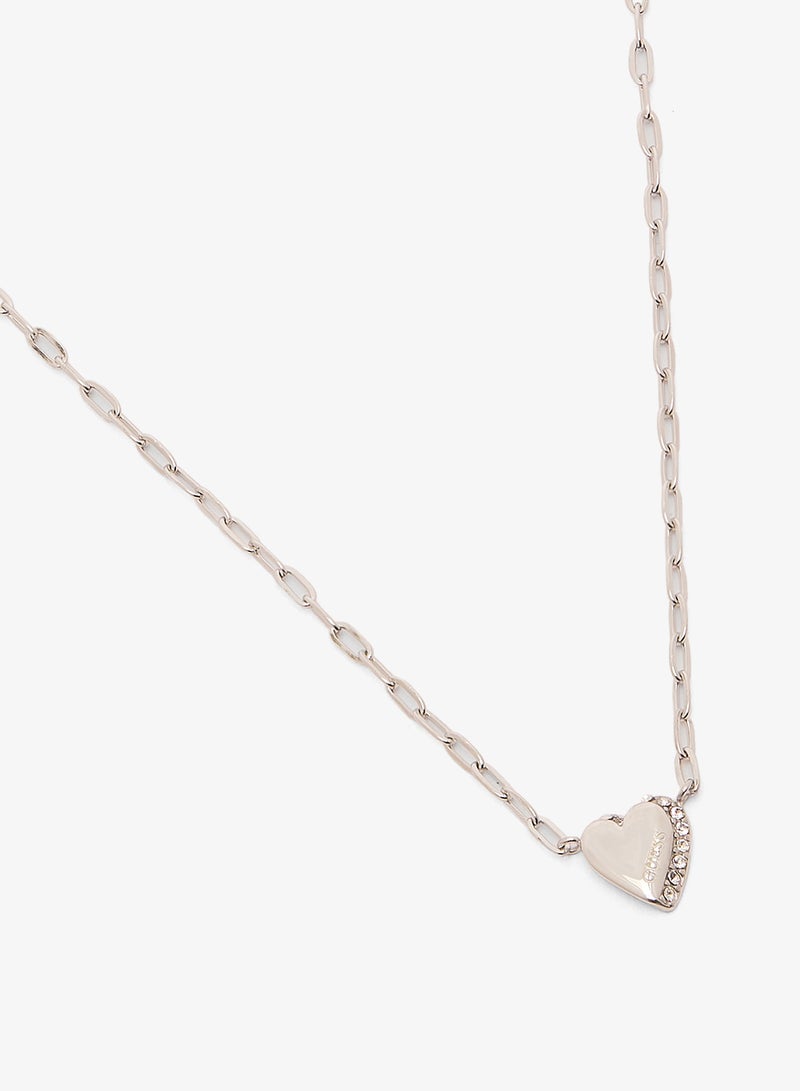 جس قلادة على شكل قلب وأقراط - Image 3